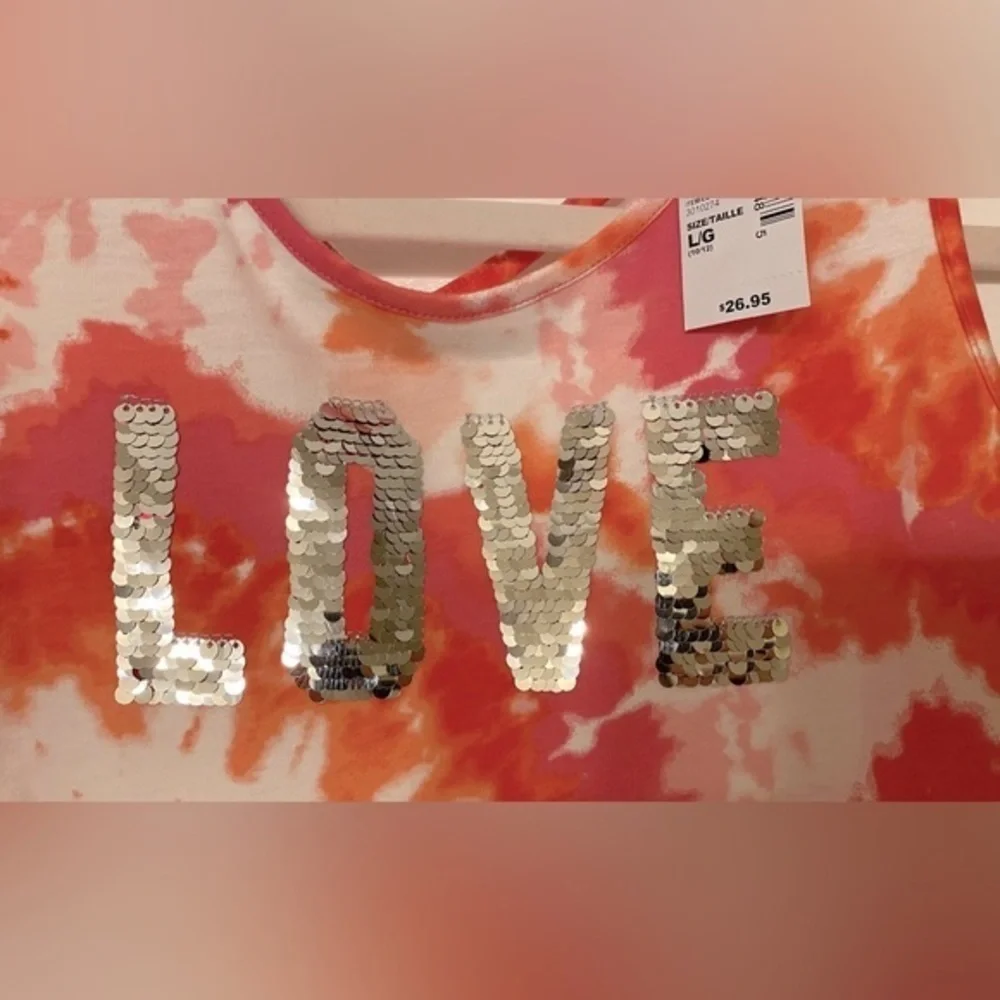 NWT The Children’s Place Tie-Dye Flippy Dress Size L (10-12)